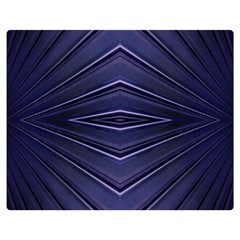 Blue Metal Abstract Alternative Version Double Sided Flano Blanket (Medium) 