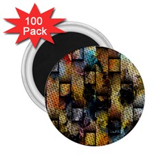 Fabric Weave 2 25  Magnets (100 Pack)  by Simbadda