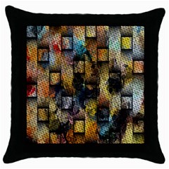 Fabric Weave Throw Pillow Case (black) by Simbadda