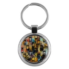 Fabric Weave Key Chains (round) 