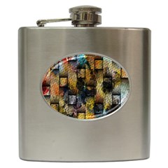 Fabric Weave Hip Flask (6 Oz) by Simbadda