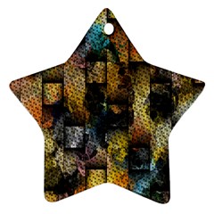 Fabric Weave Star Ornament (two Sides) by Simbadda