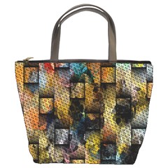 Fabric Weave Bucket Bags by Simbadda