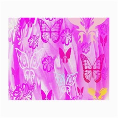 Butterfly Cut Out Pattern Colorful Colors Small Glasses Cloth (2-side) by Simbadda