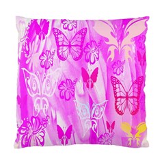 Butterfly Cut Out Pattern Colorful Colors Standard Cushion Case (two Sides) by Simbadda