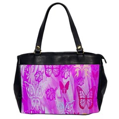 Butterfly Cut Out Pattern Colorful Colors Office Handbags by Simbadda