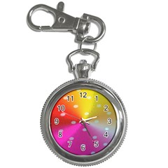 Polka Dots Pattern Colorful Colors Key Chain Watches by Simbadda