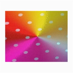 Polka Dots Pattern Colorful Colors Small Glasses Cloth by Simbadda