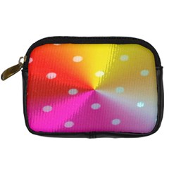 Polka Dots Pattern Colorful Colors Digital Camera Cases by Simbadda