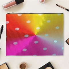 Polka Dots Pattern Colorful Colors Cosmetic Bag (xl) by Simbadda