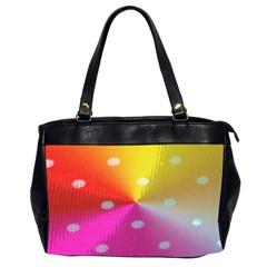 Polka Dots Pattern Colorful Colors Office Handbags (2 Sides)  by Simbadda