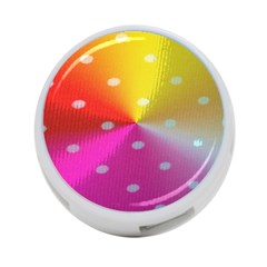 Polka Dots Pattern Colorful Colors 4-port Usb Hub (two Sides)  by Simbadda