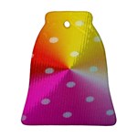 Polka Dots Pattern Colorful Colors Bell Ornament (Two Sides) Back