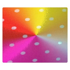 Polka Dots Pattern Colorful Colors Double Sided Flano Blanket (small)  by Simbadda