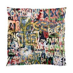 Graffiti Wall Pattern Background Standard Cushion Case (two Sides) by Simbadda