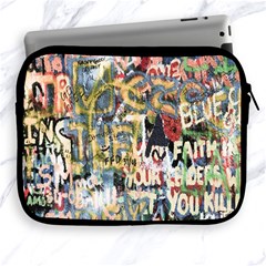 Graffiti Wall Pattern Background Apple Ipad 2/3/4 Zipper Cases by Simbadda