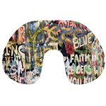 Graffiti Wall Pattern Background Travel Neck Pillows Front