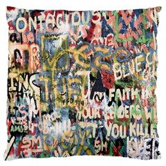 Graffiti Wall Pattern Background Standard Flano Cushion Case (one Side) by Simbadda