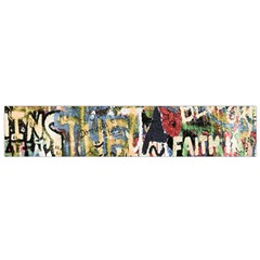 Graffiti Wall Pattern Background Flano Scarf (small) by Simbadda