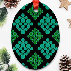 Vintage Paper Kraft Pattern Ornament (oval) by Simbadda