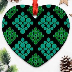 Vintage Paper Kraft Pattern Ornament (heart) by Simbadda