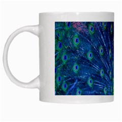 Amazing Peacock White Mugs by Simbadda