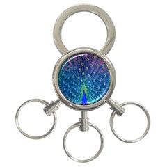 Amazing Peacock 3-ring Key Chains by Simbadda