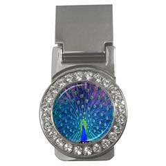 Amazing Peacock Money Clips (cz)  by Simbadda