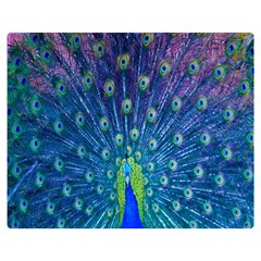 Amazing Peacock Double Sided Flano Blanket (medium)  by Simbadda