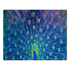 Amazing Peacock Double Sided Flano Blanket (large)  by Simbadda