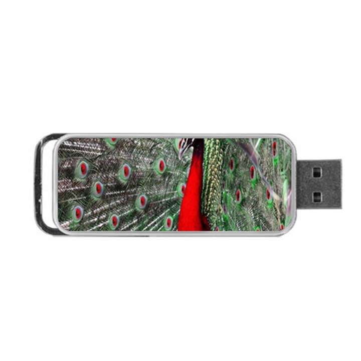 Red Peacock Portable USB Flash (Two Sides)