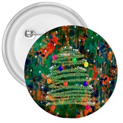 Watercolour Christmas Tree Painting 3  Buttons by Simbadda