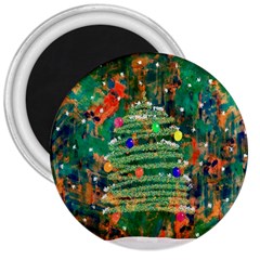 Watercolour Christmas Tree Painting 3  Magnets by Simbadda