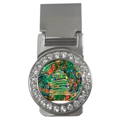 Watercolour Christmas Tree Painting Money Clips (cz)  by Simbadda