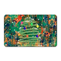 Watercolour Christmas Tree Painting Magnet (rectangular) by Simbadda