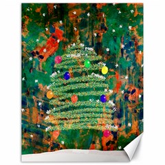 Watercolour Christmas Tree Painting Canvas 18  X 24   by Simbadda