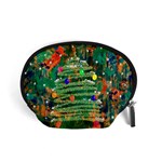 Watercolour Christmas Tree Painting Accessory Pouches (Small)  Front