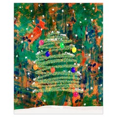 Watercolour Christmas Tree Painting Drawstring Bag (small) by Simbadda