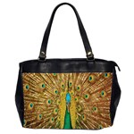 Peacock Bird Feathers Office Handbags (2 Sides)  Front