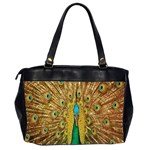 Peacock Bird Feathers Office Handbags (2 Sides)  Back