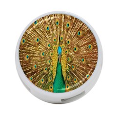 Peacock Bird Feathers 4-port Usb Hub (one Side) by Simbadda