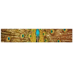 Peacock Bird Feathers Flano Scarf (large)