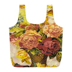 Victorian Background Full Print Recycle Bags (l) 