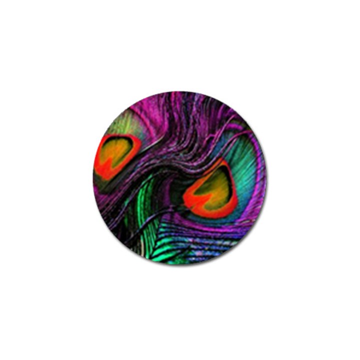 Peacock Feather Rainbow Golf Ball Marker (10 pack)