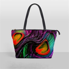 Peacock Feather Rainbow Shoulder Handbags by Simbadda