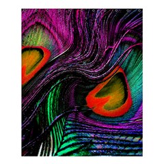 Peacock Feather Rainbow Shower Curtain 60  X 72  (medium)  by Simbadda