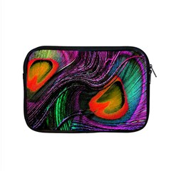 Peacock Feather Rainbow Apple Macbook Pro 15  Zipper Case by Simbadda