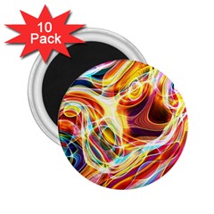 Colourful Abstract Background Design 2 25  Magnets (10 Pack)  by Simbadda