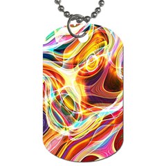 Colourful Abstract Background Design Dog Tag (two Sides) by Simbadda