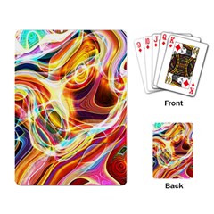 Colourful Abstract Background Design Playing Card by Simbadda